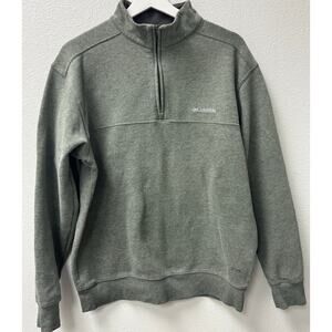 Columbia Men's Sweatshirt‎ 1/4 Zip Pullover Medium Sage Green